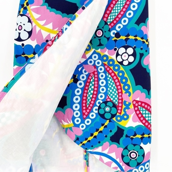 NWT J.Crew Tie-back Tulip Skirt in Ratti® Kaleidoscope Floral Size 6 - Picture 4 of 9